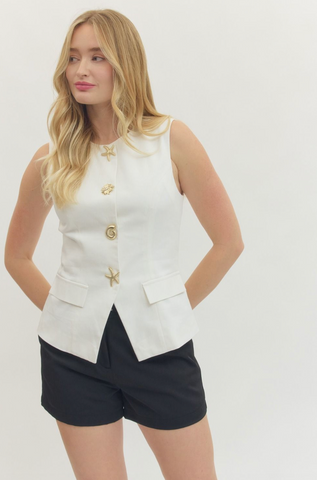 Rosalind Top -- Off White