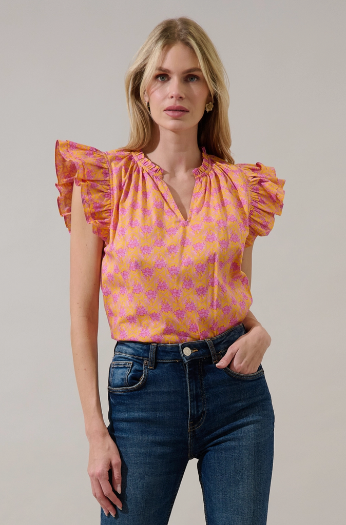 Risette Top -- Pink