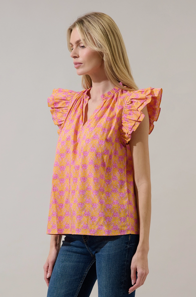 Risette Top -- Pink