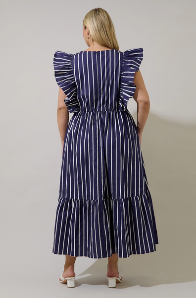 Verta Dress -- Navy