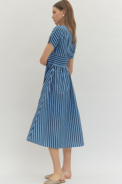 Myra Dress -- Navy