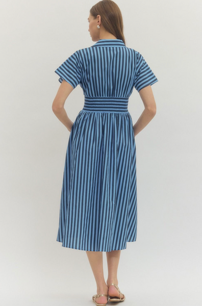 Myra Dress -- Navy