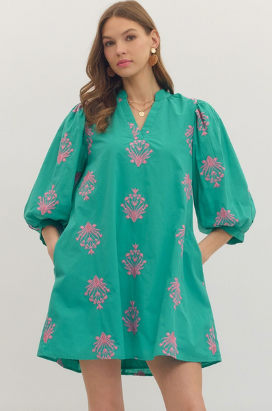 Phoebe Dress -- Mint