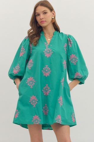 Phoebe Dress -- Mint