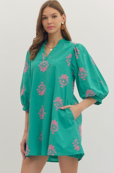 Phoebe Dress -- Mint