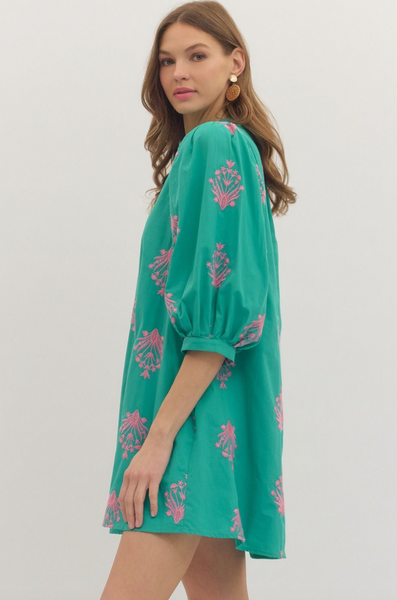 Phoebe Dress -- Mint