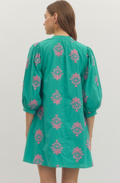 Phoebe Dress -- Mint