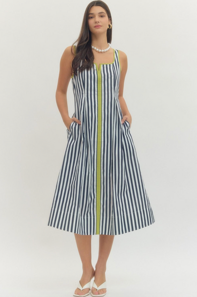 Madison Dress -- Navy