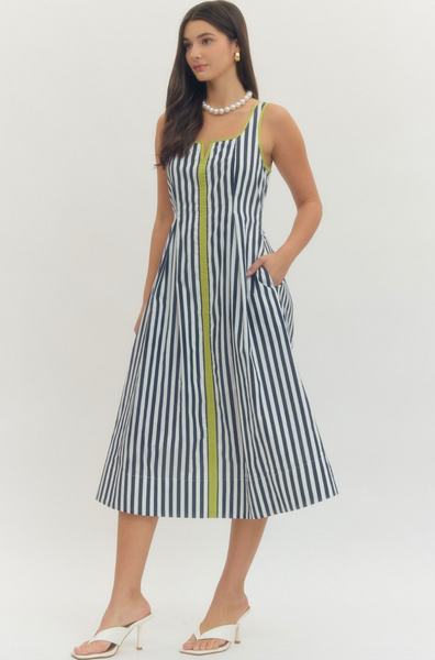 Madison Dress -- Navy
