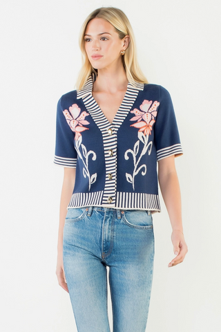 Margery Top -- Navy