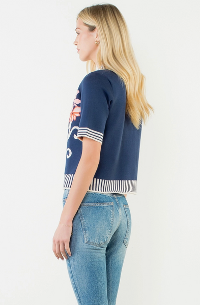 Margery Top -- Navy