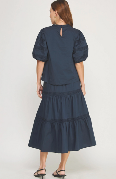 Shirlyn Skirt -- Navy