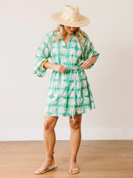 Pippa Dress -- Tile Oasis