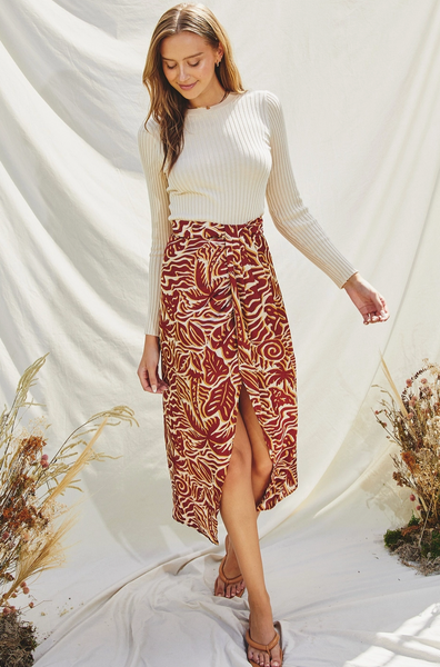 Ibiza Skirt -- Etruscan Red