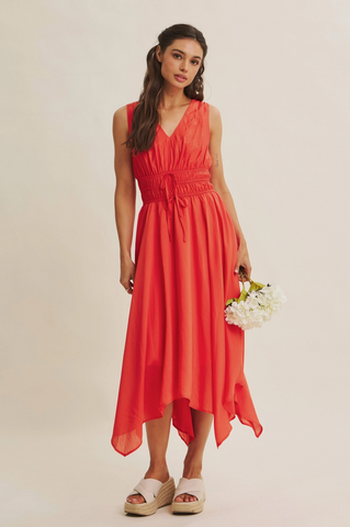 Riviera Sunset Dress -- Red