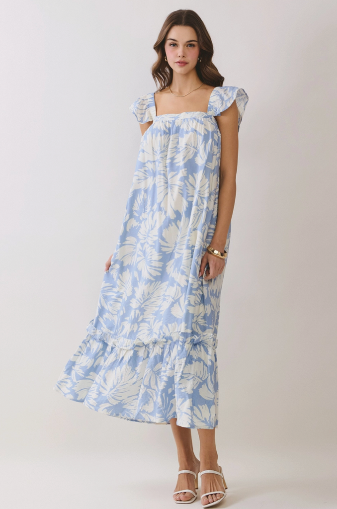Evie Dress -- Blue