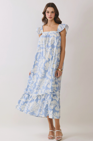 Evie Dress -- Blue