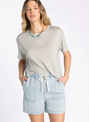 Opalite Tee -- Sage Ivory