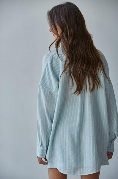 Raye Top -- Light Blue
