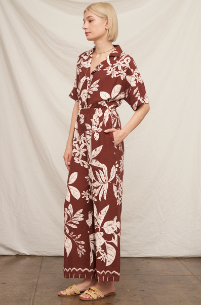 Rabbina Jumpsuit -- Brown