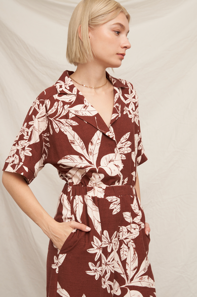 Rabbina Jumpsuit -- Brown