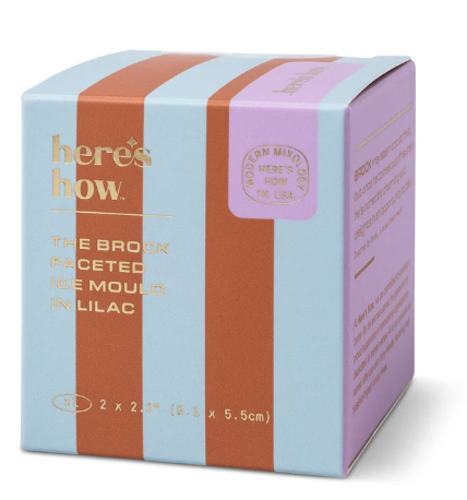 The Brock Faceted Ice Mould - Lilac