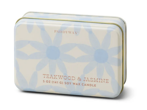 5 oz. Candle Tin - Teakwood & Jasmine