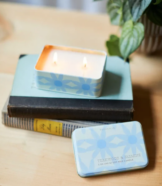 5 oz. Candle Tin - Teakwood & Jasmine