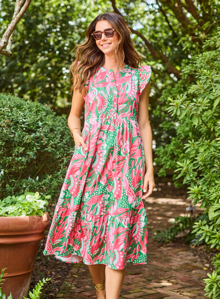 Riley Dress -- Canopy Green