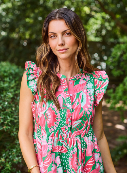 Riley Dress -- Canopy Green