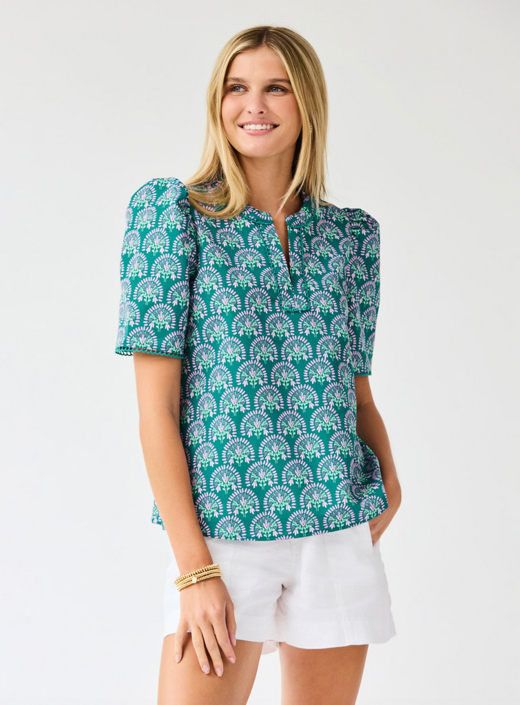 Adelyn Top -- Flora Ocean
