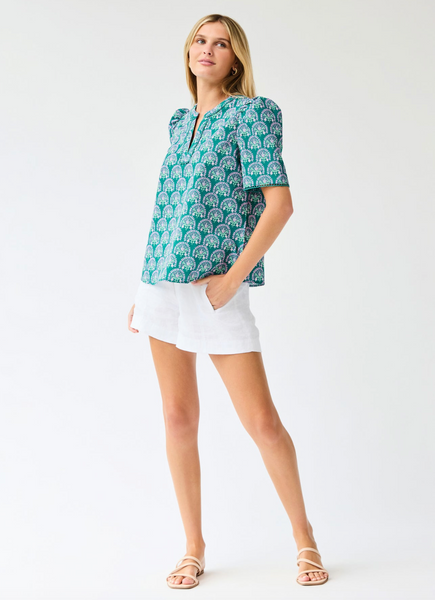 Adelyn Top -- Flora Ocean