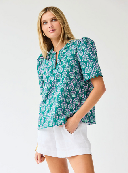 Adelyn Top -- Flora Ocean