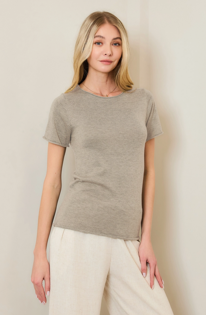 Marseille Tee -- Taupe Gray