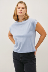 Acid Wash Tee -- Denim