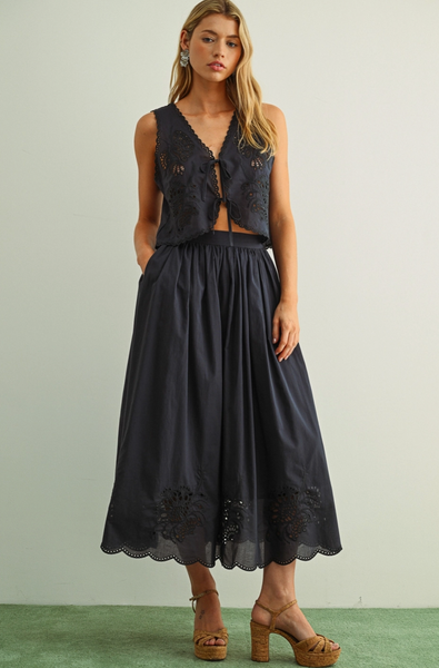 Haven Skirt -- Navy