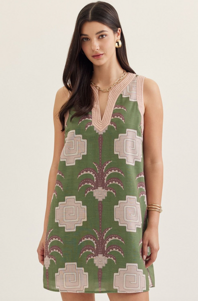 Diane Dress -- Olive