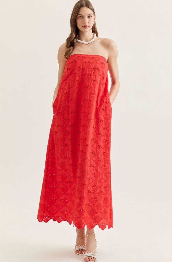 Shania Dress --Red