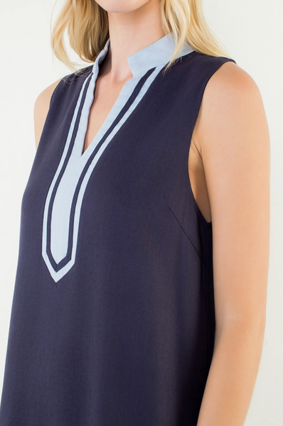Jenny Dress -- Navy