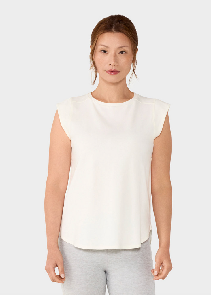 Cap Sleeve Tee -- Coconut