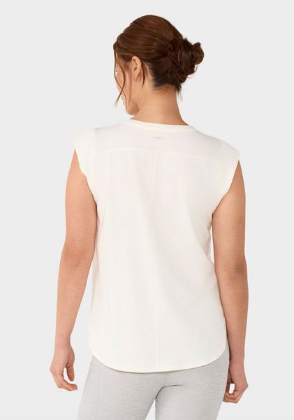 Cap Sleeve Tee -- Coconut