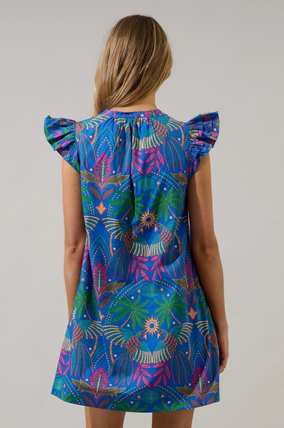 Evalyn Dress -- Blue