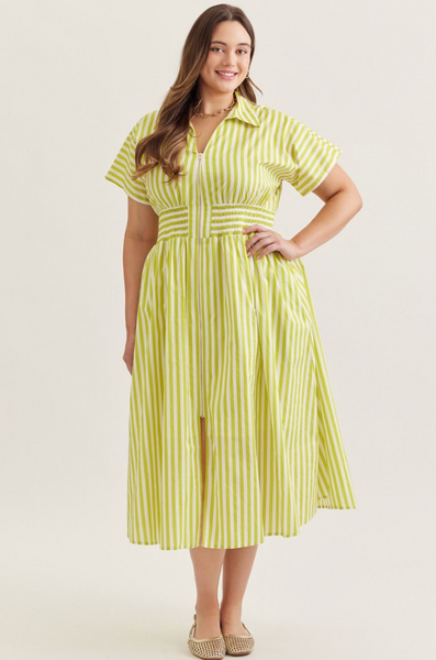 Myra Dress -- Lime