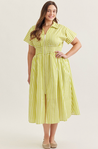 Myra Dress -- Lime