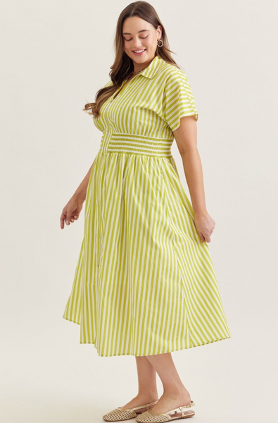Myra Dress -- Lime