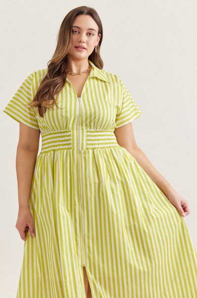 Myra Dress -- Lime