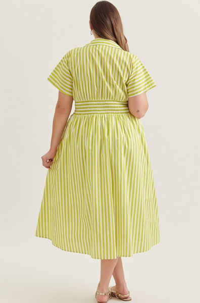 Myra Dress -- Lime