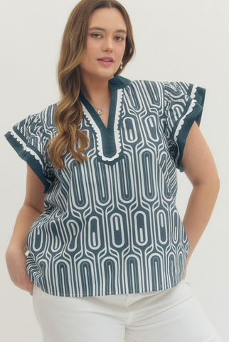 Betsy Top -- Navy