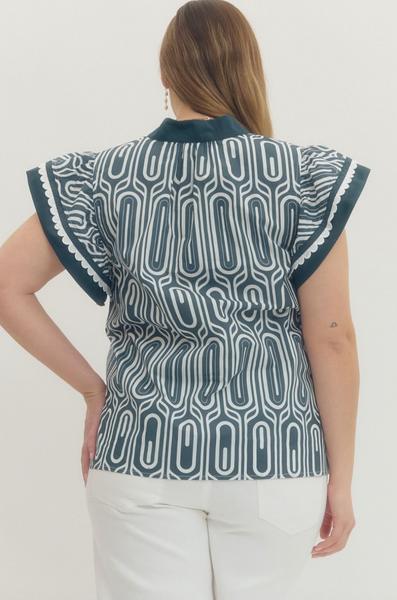 Betsy Top -- Navy