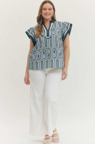 Betsy Top -- Navy
